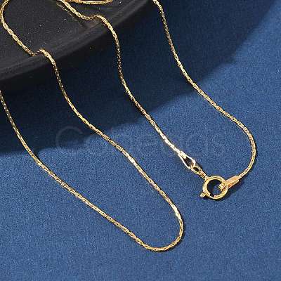 1/20 14K Gold Filled Boston Link Chain Necklaces for Women Men NJEW-Z068-06G-1