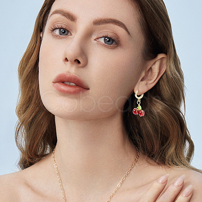 20Pcs Brass Hoop Earring Findings KK-BBC022-09B-1