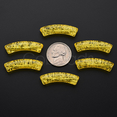 Transparent Crackle Acrylic Beads CACR-S009-001A-N81-1
