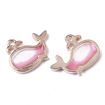 Alloy Resin Pendants RESI-R430-06D-LF-1