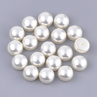 ABS Plastic Imitation Pearl Beads OACR-Q175-8mm-02-1