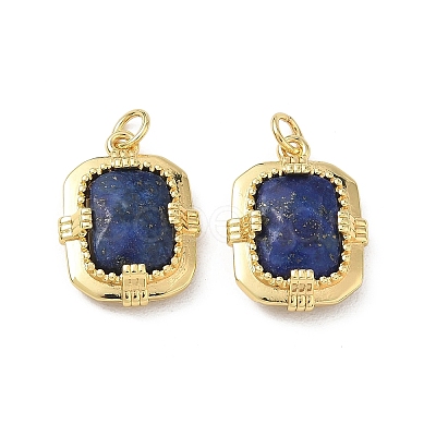 Dyed Natural Lapis Lazuli Pendants GG-CBA080E-02G-1