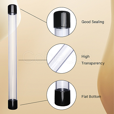 PVC Plastic & Rubber Transparent Storage Tube FIND-WH0173-158A-1