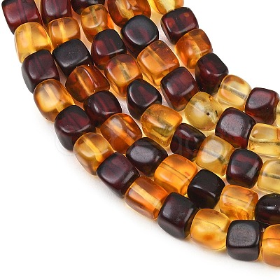 Two Tone Natural Amber Beads Strands G-K426-A03-04-1
