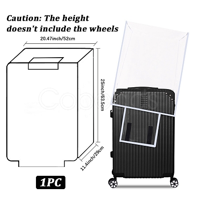 Transparent PVC Luggage Cover AJEW-WH20080-52L-1