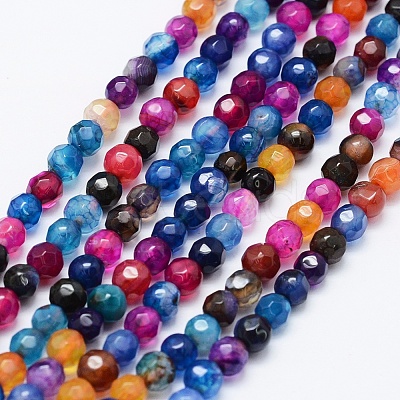 Natural Agate Beads Strands X-G-E469-12G-1