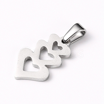 Non-Tarnish 304 Stainless Steel Pendants X-STAS-I127-018P-1