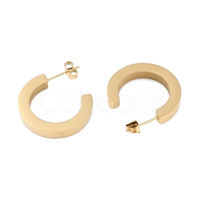 304 Stainless Steel Stud Earrings EJEW-S224-01G-02-1