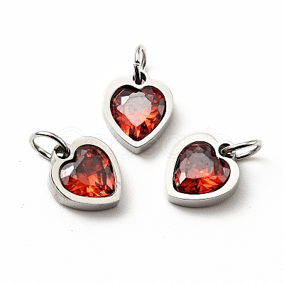 304 Stainless Steel Pendants STAS-D189-06P-07-1