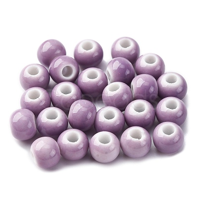 Bright Glazed Porcelain Beads PORC-D300-A37-1