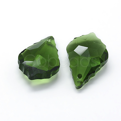Faceted Glass Pendants X-GLAA-F068-C-1