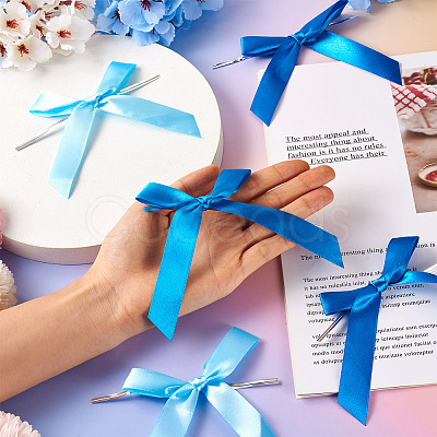 30Pcs 3 Colors Polyester Satin Bowknot for Ornament Accessories DIY-TA0010-77B-1