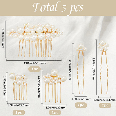 Iron Hair Sticks & Hair Combs OHAR-WH20008-06G-1