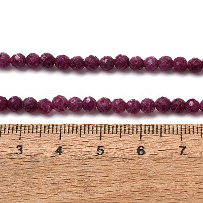 Natural Ruby Beads Strands G-A276-C10-4mm-1
