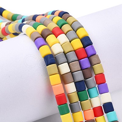 Polymer Clay Bead Strands X-CLAY-T001-C28-1