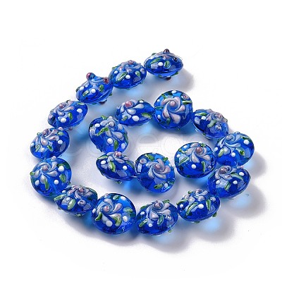 Handmade Bumpy Lampwork Beads Strands LAMP-K027-06H-1