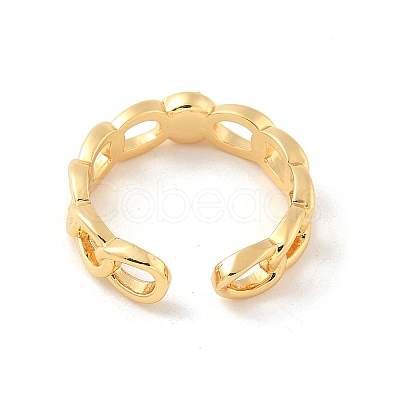 Brass Cup Peg Open Cuff Ring Settings KK-G518-02G-03-1
