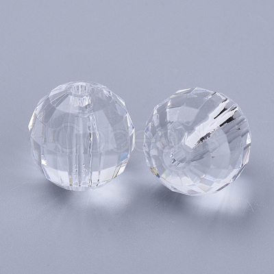Transparent Acrylic Beads TACR-Q254-10mm-V01-1