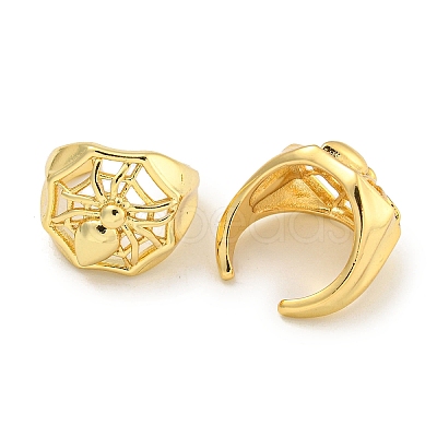 Brass Cuff Earrings EJEW-C104-085G-1