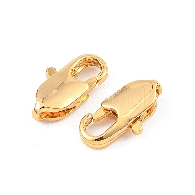 SHEGRACE Brass Lobster Claw Clasps XGR0006G-07G-1
