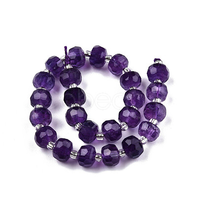 Natural Amethyst Beads Strands G-N327-08C-1