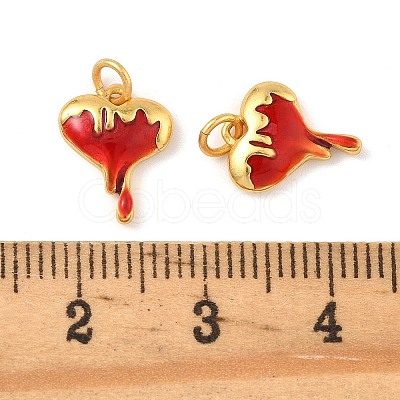 Brass Enamel Pendants KK-K364-25C-01-1