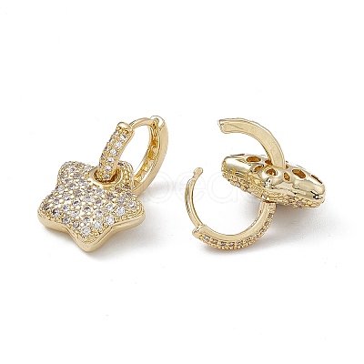 Rack Plating Brass Hoop Earrings for Women EJEW-A088-19G-1