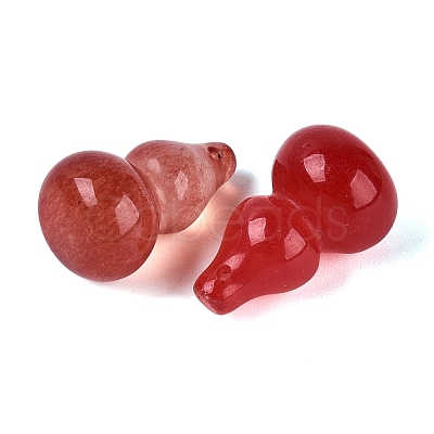 Dyed Natural White Jade Pendants G-Q601-42A-1