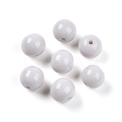 Opaque Solid Color Glass Beads LS-GLAA-N007-8mm-A08-1