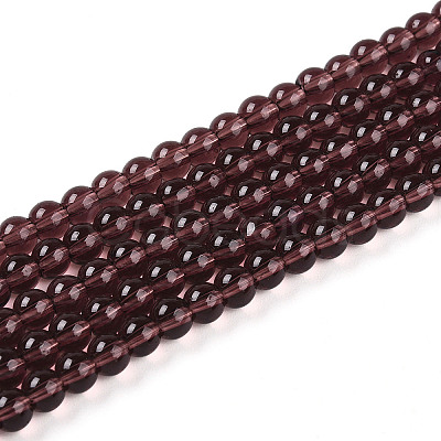 Transparent Glass Beads Strands GLAA-T032-T4mm-19-1