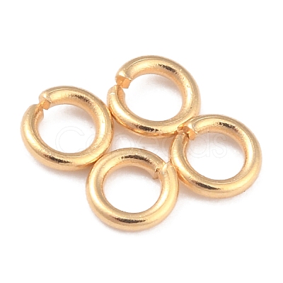 Rack PlatingBrass Open Jump Rings KK-O139-18H-G-1
