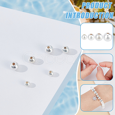 8Pcs 4 Styles 925 Sterling Silver Beads STER-BC0002-13-1