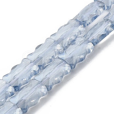 Electroplate Glass Beads Strands EGLA-L045-F-PL02-1