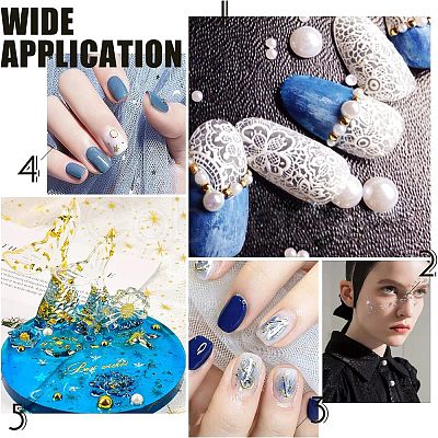 5 sets Alloy & Brass & Plastic & Glass Cabochons Set MRMJ-OC0003-02-1