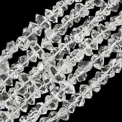 Natural Herkimer Diamond Beads Strands G-L611-A01-02-1