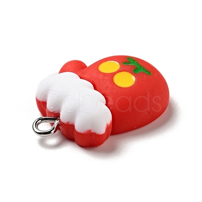 Christmas Opaque Resin Pendants RESI-G043-A01-1