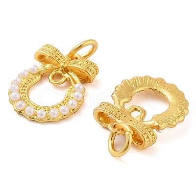ABS Plastic Bead Alloy Pendants ENAM-M008-04G-02-1