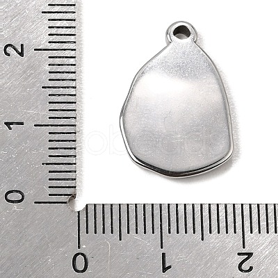 304 Stainless Steel Pendant Cabochon Settings SA-CBA9B1E-01B-P-1