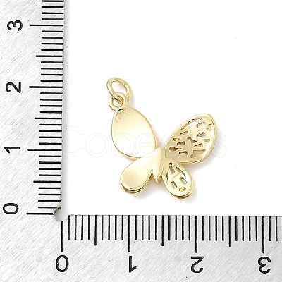 Brass Micro Pave Cubic Zirconia Pendants X-KK-H529-49G-1