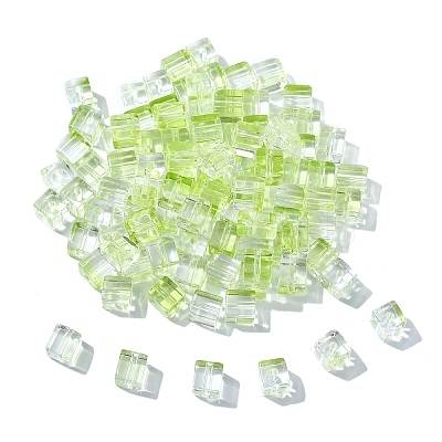 100Pcs Baking Paint Transparent Glass Beads DGLA-YW0001-35E-1