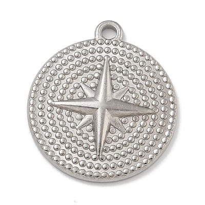 Anti-Tarnish 304 Stainless Steel Pendants STAS-D197-15P-1
