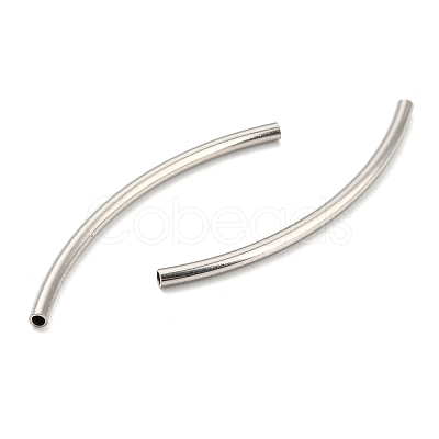 Non-Tarnish 304 Stainless Steel Tube Beads STAS-B047-27O-P-1