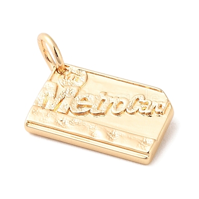Journey Theme Brass Pendants KK-K301-01E-G-1