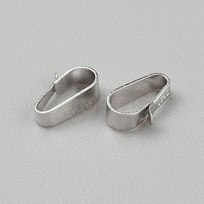 925 Sterling Silver Snap on Bails LS-STER-WH0062-008P-02-1