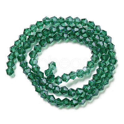 Transparent Electroplate Glass Beads Strands EGLA-A039-T2mm-A10-1