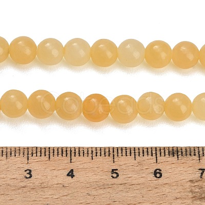 Natural Yellow Calcite Beads Strands GG-CBAA3AB-02-6mm-1