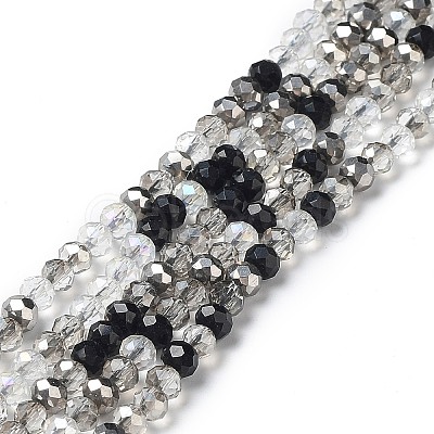 Glass Beads Strands EGLA-A034-M4mm-04-1