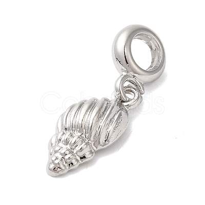 Rack Plating Alloy European Dangle Charms PALLOY-S189-32P-1