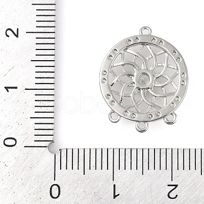 Brass Pave Clear Cubic Zirconia Chandelier Component Links KK-L219-23P-1
