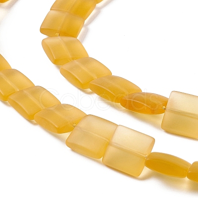Transparent Frosted Glass Beads Strands FGLA-S001-M01-1